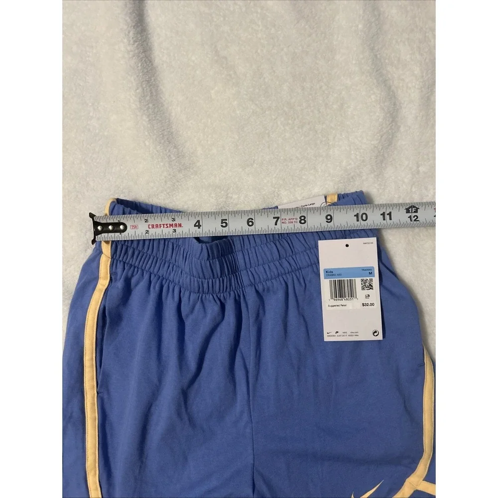 Girls Nike Dri-Fit Running Shorts Blue Medium NWT $38‎